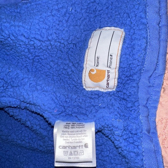 Toddler Carhartt Winter Coat - 2T - Blue - Picture 3 of 7
